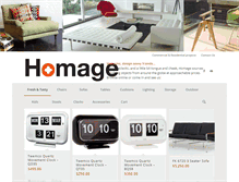 Tablet Screenshot of homage.co.nz